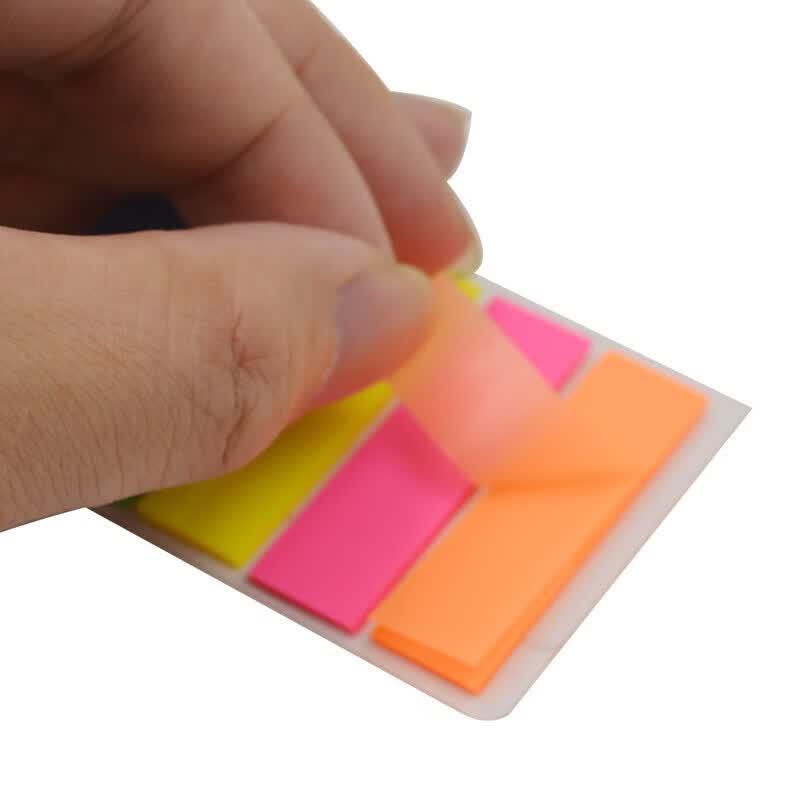 Deli 9063 Fluorescent Index Tabs (8-Pack)