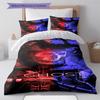 Simon Ghost Pattern Bedding Set Quilt Cover Pillowcase Home Decor Gift (1 * duvet cover + 2 * pillowcase, without core)
