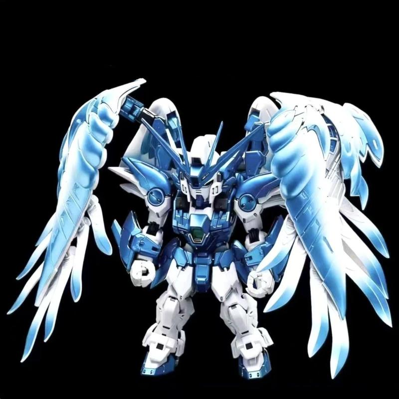 New MGSD Glacier Blue Gradient Wing Assembly Model Kit Action Figures Toys With Water Decals Display Stand Desktop Collectible