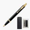 PARKER IM Black GT Ballpoint Medium with Pencil Gift Box Officially 1975638 V1d Pen, Nib, Oil-Based, Case, Set, Imported,