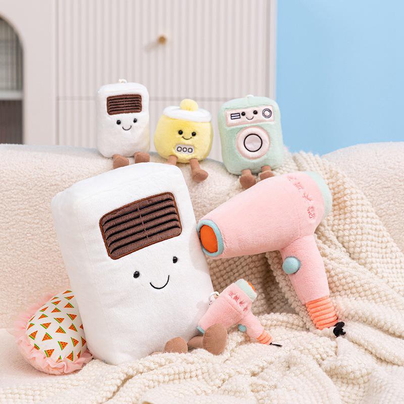 Hobby Home Appliance Miniatures: Air Conditioner, Washing Machine, Hair Dryer, Rice Cooker, Stuffed Animal Doll, Plush Toy Pendant