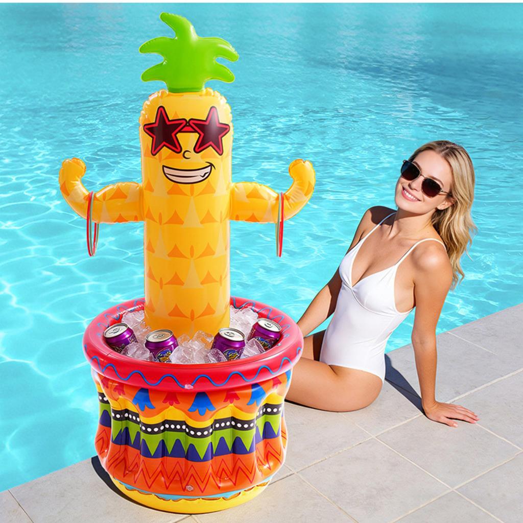 1 Inflatable Pineapple Ice For Pool Party Toy, 122*60cm