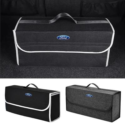 Car Sticker Car Trunk Organizer Large Capacity Folding Storage Bag For Ford Focus Mondeo Kuga Fiesta MK7 Escort Explorer Edge 2