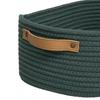 SET OF 3 BASKETS Ficus green WITH HANDLES