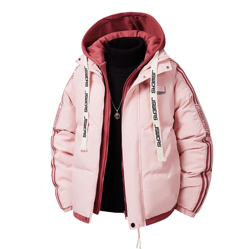 2025 Autumn/Winter Stylish Thick Warm Hooded Cotton Jacket - Wear-Resistant Loose Fit for Couples