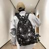 Schoolbag Backpack Men's Backpack Women's Travel Lightweight High School Student School Bag Fashion Graffiti Backpack Men's Commuter Computer Bag
