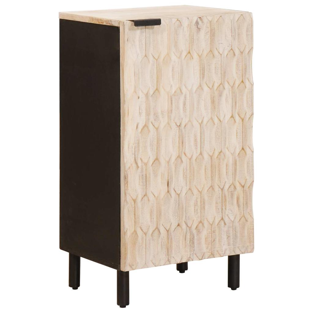 Sideboard with Door White Washed Surface 40 x 33 x 75 cm