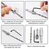 Door and window hinge hinge hole opener Woodworking hole punch hexagonal bit positioning tool set