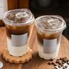 350/400/500/600Ml Clear Plastic Cups with Lids Straw Sturdy Iced Coffee Cups Disposable Plastic Smoothie Cups for Cold Drinks