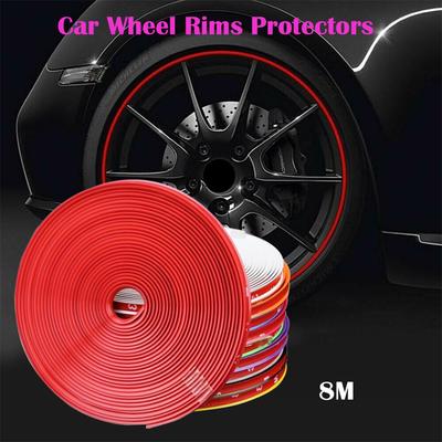 Car Auto Wheel Rim Protectors Rings Alloy 8 Meter Decor Guard Line Strip