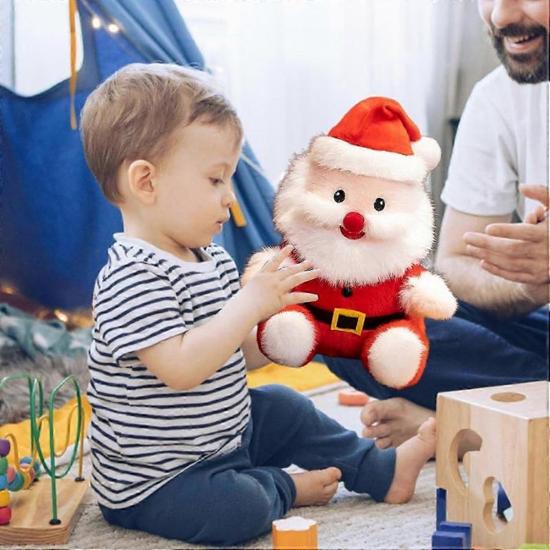 Santa Claus Plush Toy, Cute Santa Claus Plush Toy, Soft Santa Claus Plush Toy for Den 23CM