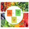 9Pcs 3 Color Reusable Food Storage Bags Bananas Lettuce Tomatoes 13.7x11inch Vegetable Fruit Keep Fresh Bags Aluminum Liner