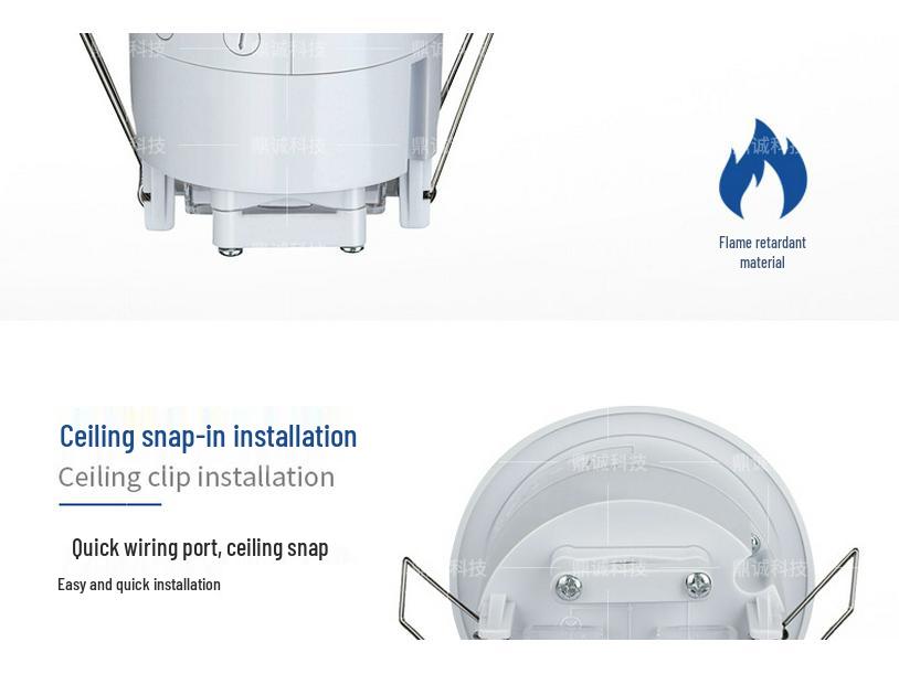 Intelligent Dimmable LED Ceiling Light with Embedded Infrared Motion Sensor