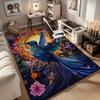 1pc. Colorful Hummingbird Floral Rug for Home Decor, Office Carpet, Chair Cover, Outdoor Mat Gift