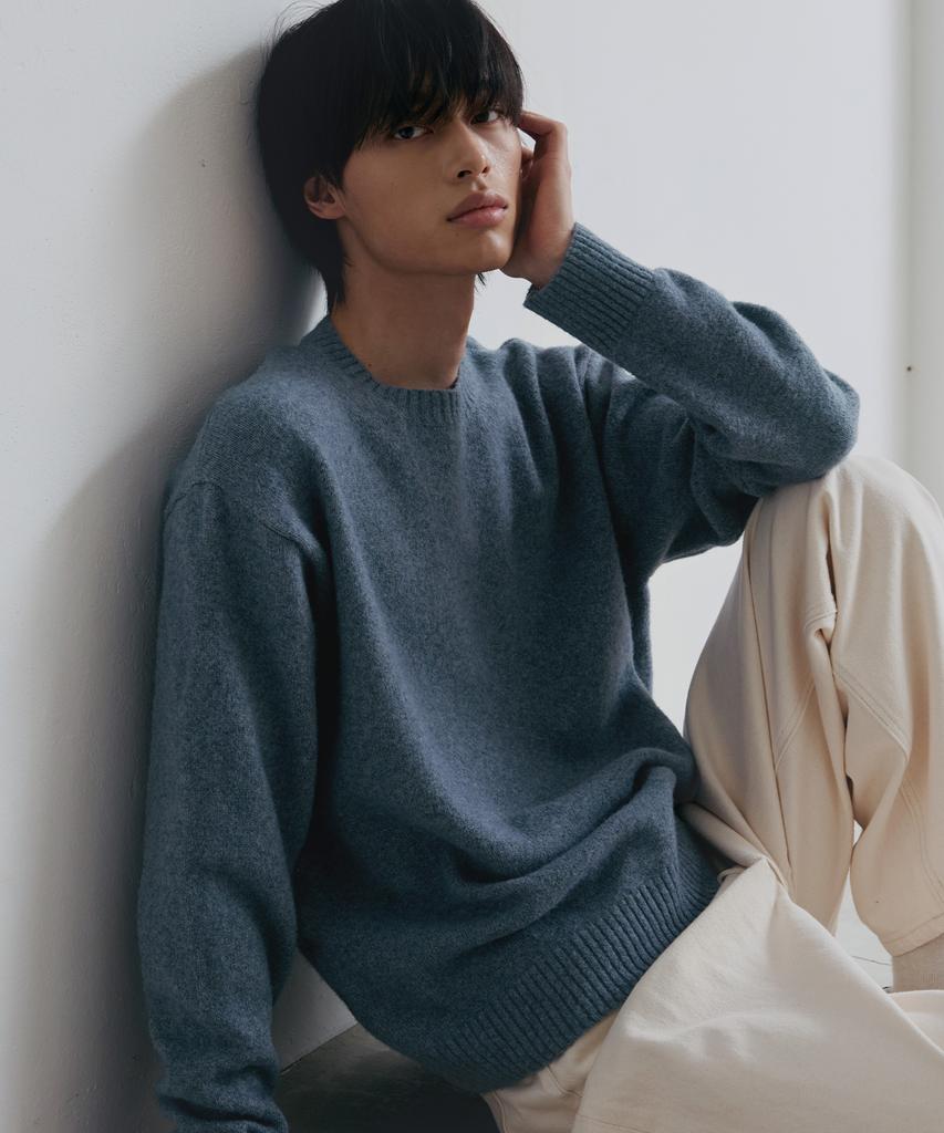 NODU Formal Basic Round Knit [Blue]