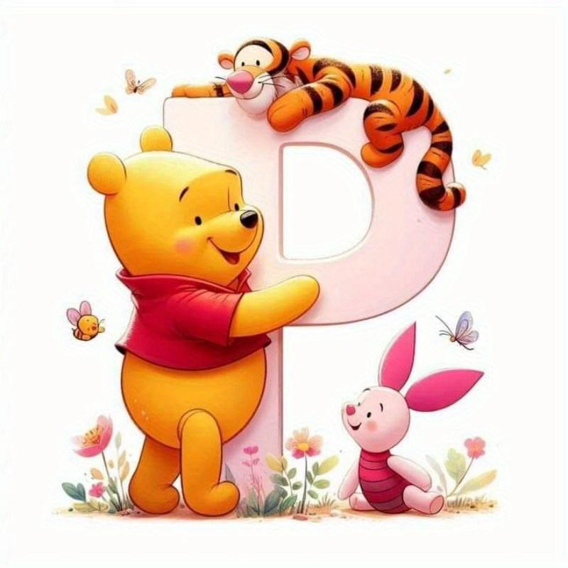 Full Drill Diamond Mosaic Winnie Pooh DIY Cartoon Painting Piglet Cross Stitch Tigger 26 Letters Embroidery Home Decor