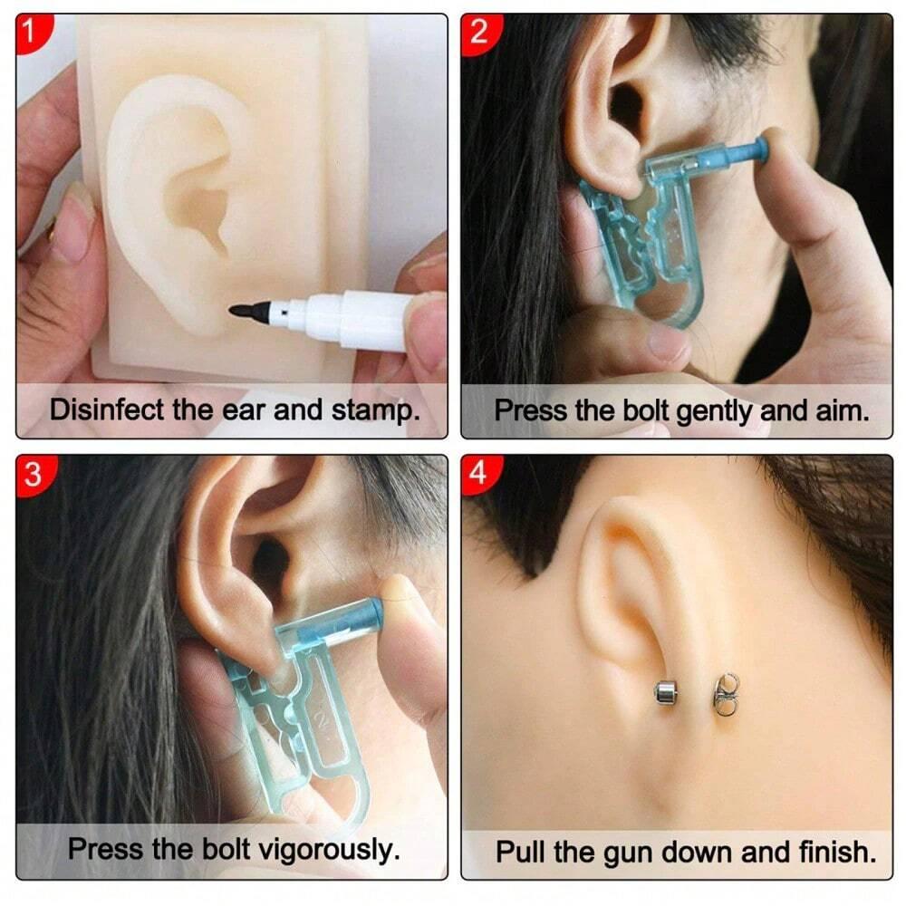 5/20Pcs Disposable Ear Piercing Gun Kit Asepsis Healthy Safety Nose Earring Piercer Tool Set Machine Kit Studs Body Jewelry
