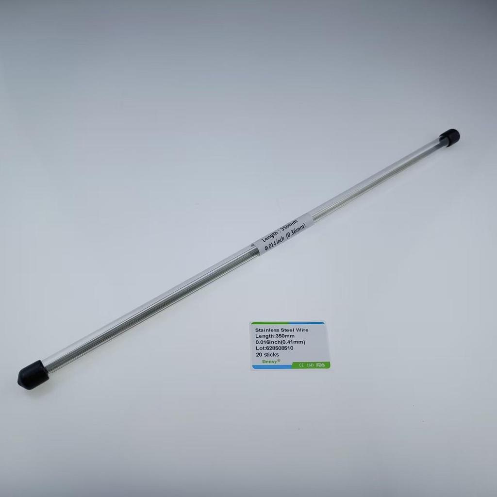 20 stk Tannregulering Rett Tråd Rustfritt Stål Koaksiale Ligaturtråder Tannlegekunst Kjeveortopedi Materiale