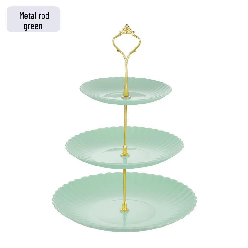 Jiante Simple Transparent Rotating Fruit/Snack Tray