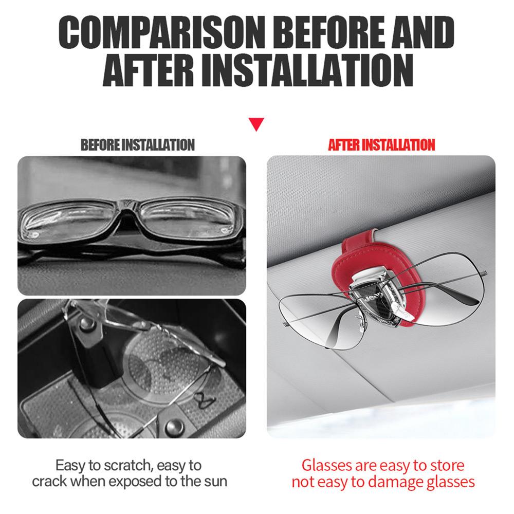 Car Styling Sunglasses Storage Clip Auto Sun Visor Eyeglass Holder Accessories For Jeep Grand Cherokee Wrangler Renegaed Compass AMQ1