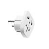 Adaptateur FIXED Adaptateur EU Pour Connecter Les Chargeurs UK, US, AUS Aux Prises EU, Blanc