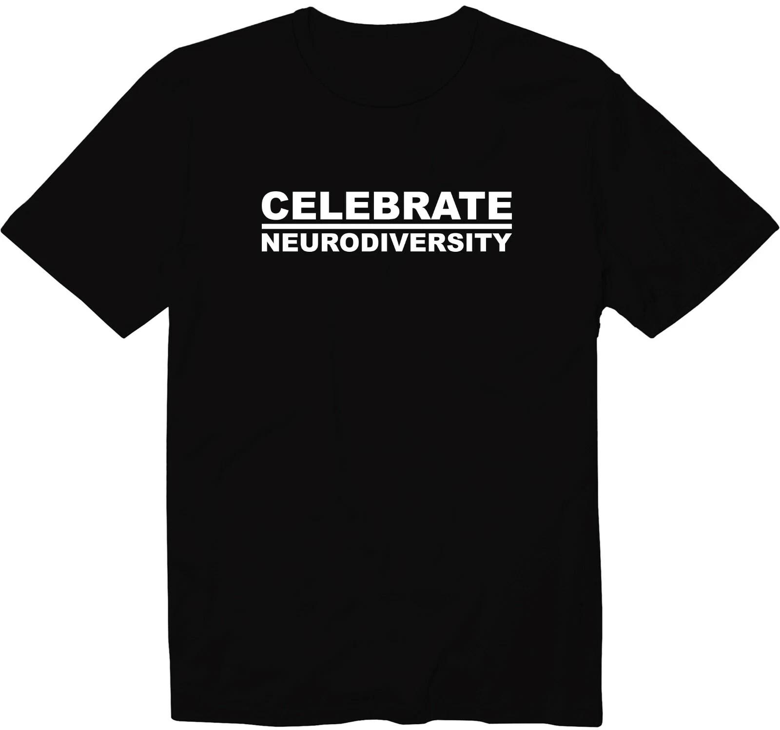 Celebrate Neurodiversity Mental Health Matters Unisex Crew Neck Graphic T-Shirt S