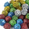 10ks 20stranná sada polyedrických kostek pro DND RPG hry na hrdiny a stolní hry