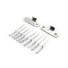 New Car Racing Mount Bonnet Hook Pin Lock Latch Spring Fastener Kit Silver Repair