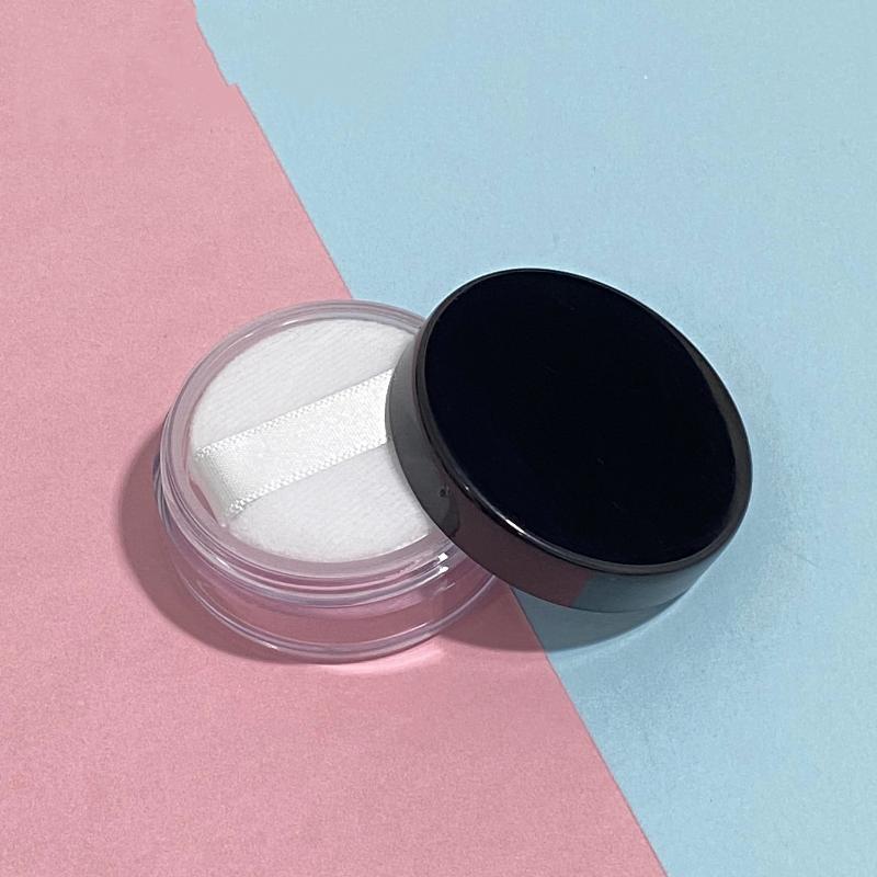 1Pcs Empty Loose Powder Pot With Sieve And Powder Puff Portable 5G Plastic Powder Box Travel Makeup Jar Sifter Container