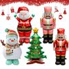 1pc Large Christmas Standing Foil Balloons Christmas Tree Santa Claus Snowman Nutcracker Christmas Foil Balloon New Year Balloon