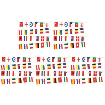 EY# 2024 Bunting National String Flags 10M International Flags Football Event De
