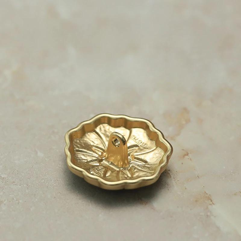 10 ks krásných květinových knoflíků 18/23 mm klasické květinové kovové knoflíky zimní svetr kabát šicí příslušenství