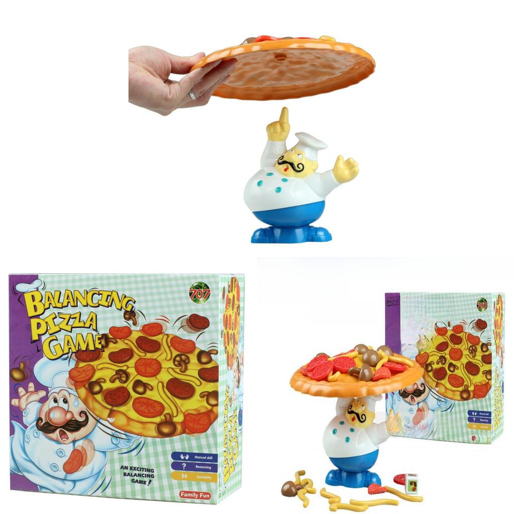 Creative Balance Pizza Toddler Educational Game With Plastic Construction For Kids Playroom