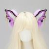 Plush Halloween Headband Bat Cosplay Bat Ear Headband Quirky Halloween Accessory  Halloween Party