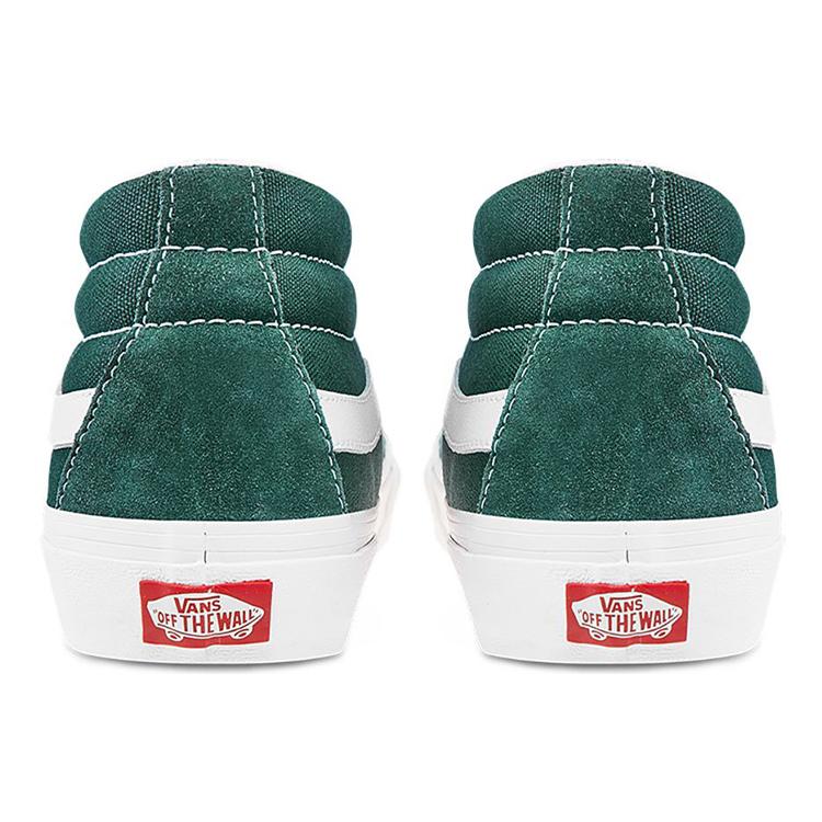 Vans Sk8 Mid Classic Mid Top Casual Skate Shoes Unisex Green (Unisex) Skate Shoes VN0A3WM322K