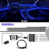 6/10/18 In 1 Car Ambient Light For BMW 64 Colors RGB Symphony Hidden LED Neon Strip Music APP Control Interior Atmosphere Lamp