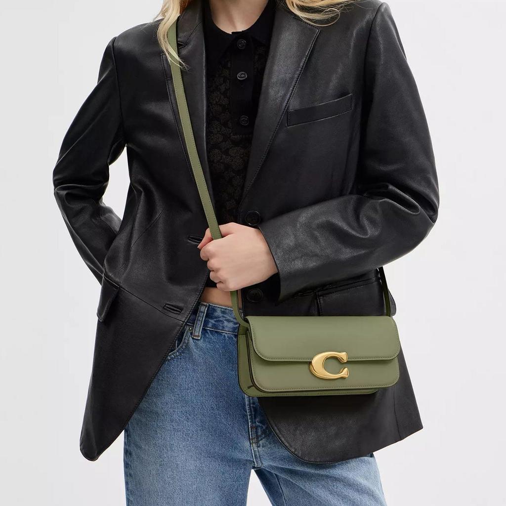 Coach IDOL Calfskin Portable Crossbody Bag, Shoulder Bag Medium Women's Moss CP120-B4MX