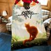 Game S-Stray Throw Flannel Cozy Print Blanket, Portable, Durable  Machine Washable Cute Cool