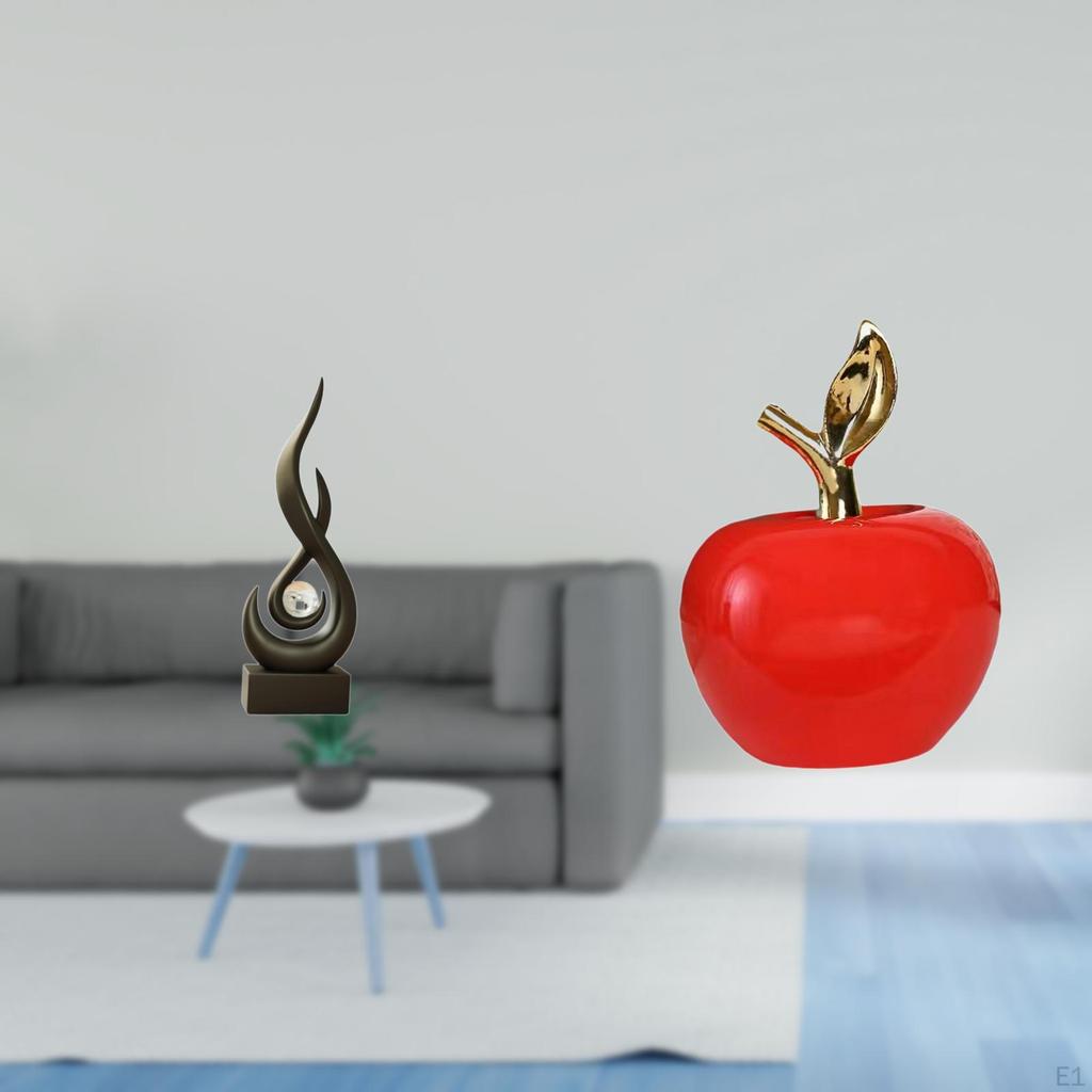 Abstract Fire Statue Desktop Ornament Craft Keepsake Resin Flame Figurine Modern Art Sculpture