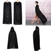 Halloween Cloak Cosplay Grim Reaper Vampire Witch Wizard Robe Party Adult Children Black Cloak Cape