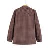 2026 Pure Cotton Plaid Cardigan for Middle-aged & Elderly Women - Long Sleeve, Mom & Grandma Style