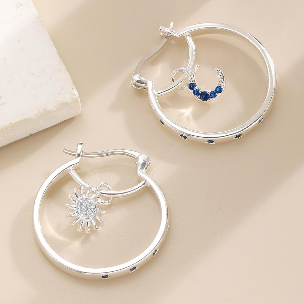 Luxury Moon Sun Design Double Layered Ear Cuffs for Women - Exquisite and Fashionable