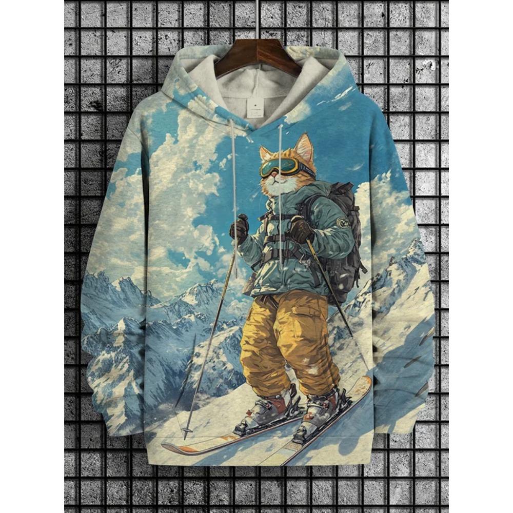 Astronaut Cat 3d Printing Hoodie Men Women Fashion Long Sleeve Hoodies Sweatshirt Oversized Coat Women Sweats Hoodies
