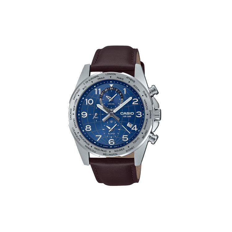 CASIO Men Standard Series Blue Watch MTP-W500L-2A MTP-W500L-2A Blue Dial