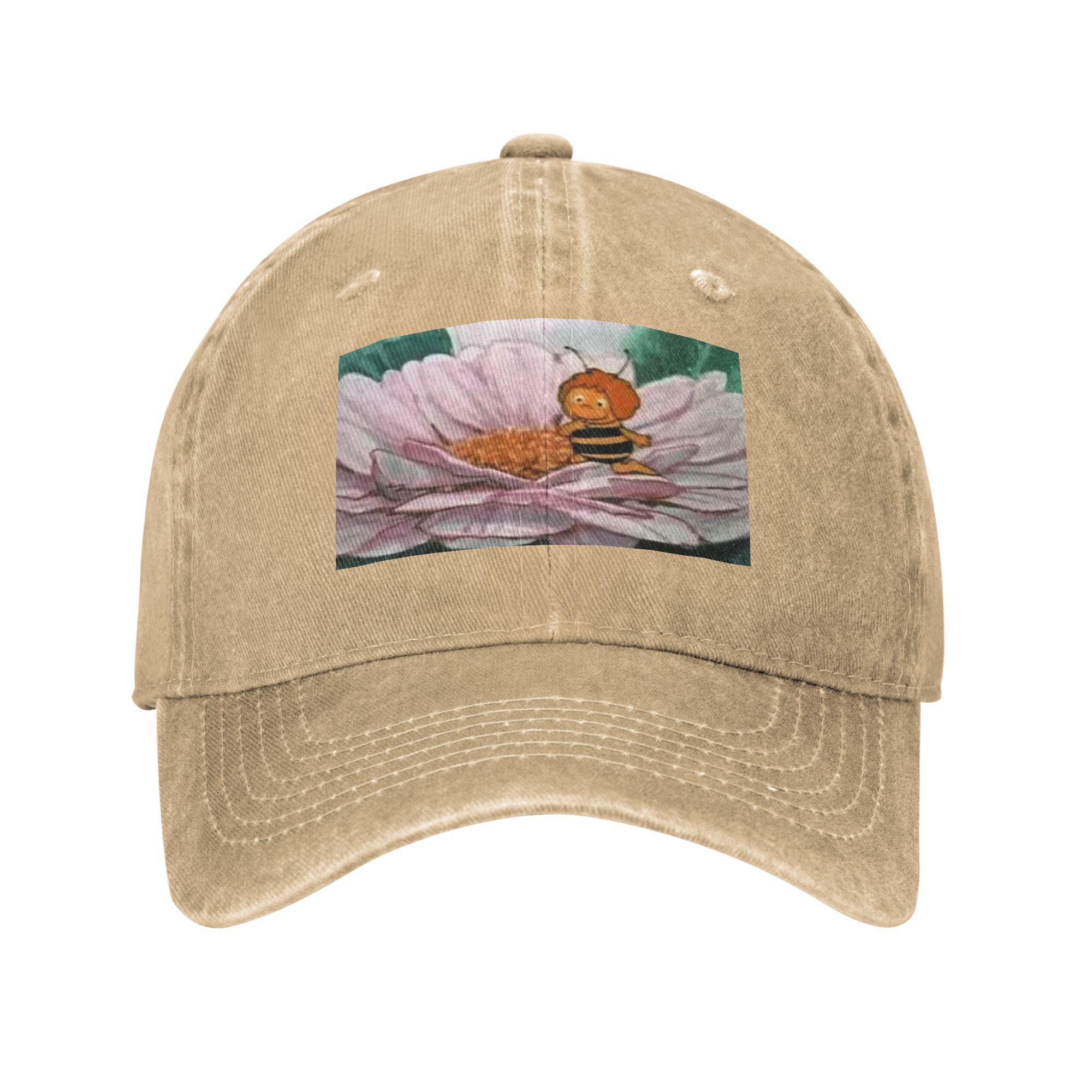 

Unisex Baseball Hats Maya The Bee Denim Summer Sports Baseball Caps Hip Hop Cap Casquette One Size