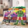 Hunter×Hunter Beautiful Cartoon Flannel Blanket, Printed Decorative Throw, Warm and Soft for Bedroom, Sofa and Outdoors_LIAN
