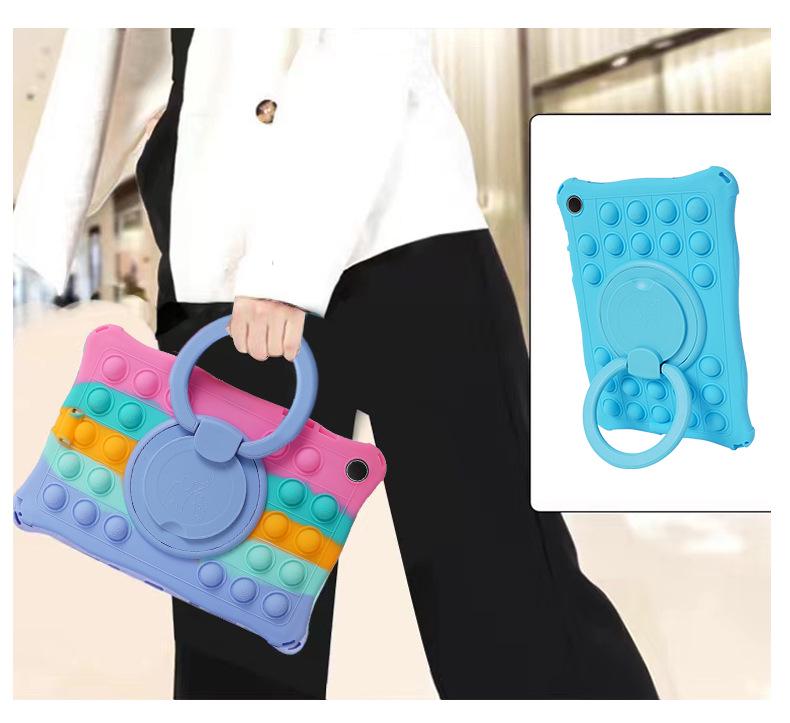 Compatible Rotating Silicone Case for 2023 Samsung A9 Tablet A9+, X110, X210 - Handheld Mouse Killer Model