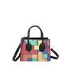 Trendy Street Style Color Block Pu Shoulder Bag Fashionable Spring Handbag