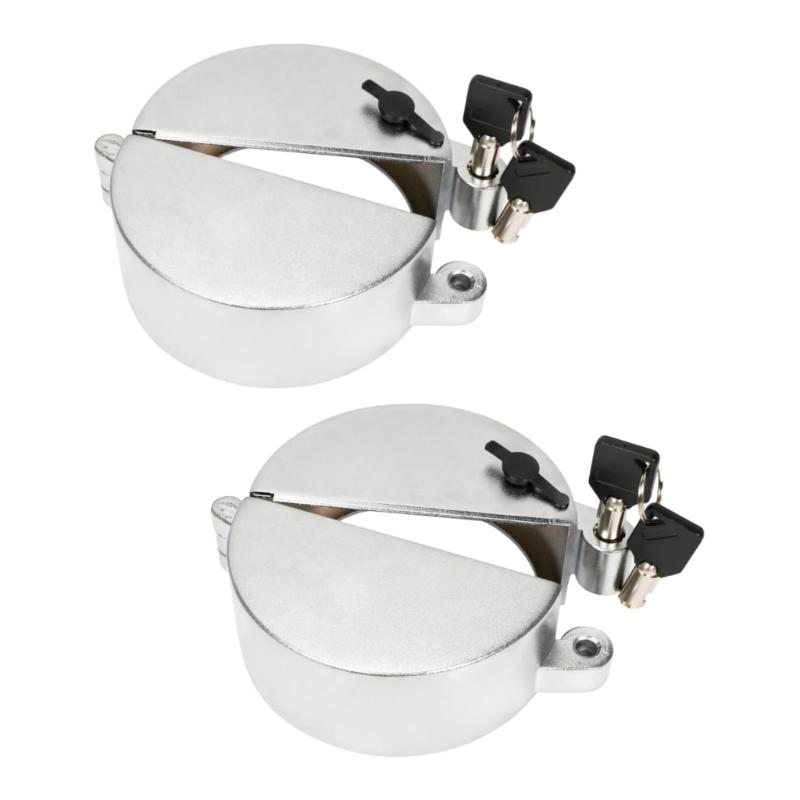 Pack Of 2 Secure Locking Fuel Tank Lids For Semi Trucks Designed For Multiple Class 8 Truck Models
