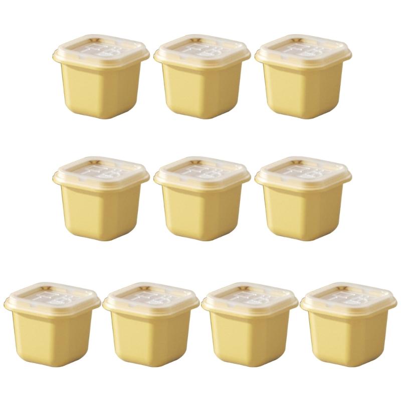 Ice Cube Mold Small Piece with Lids for Summer Household Ice Storage Stackable Ice Cube Maker Reusable for Chilled Drink